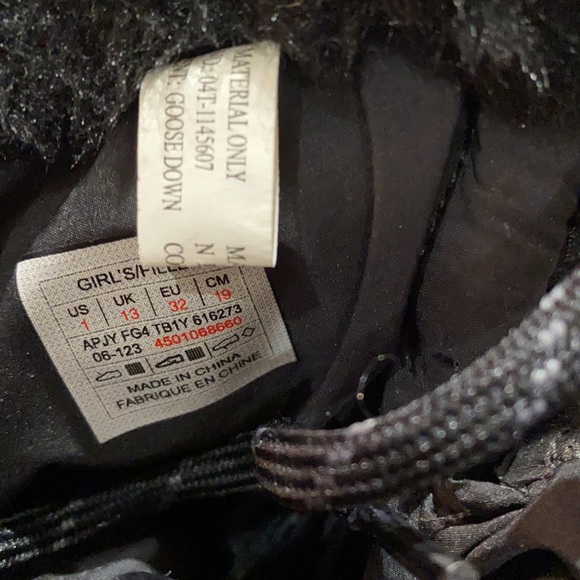 Girls NorthFace Nuptse SNOW ❄️❄️Boots Size 1 Water Repellent Down Fill - Picture 7 of 8